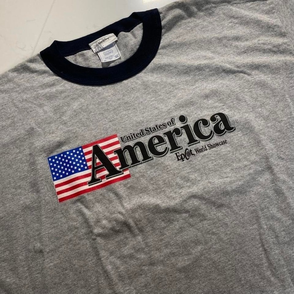 Vintage  Disney 90s EPCOT World Showcase United‎ States of America T-Shirt XL